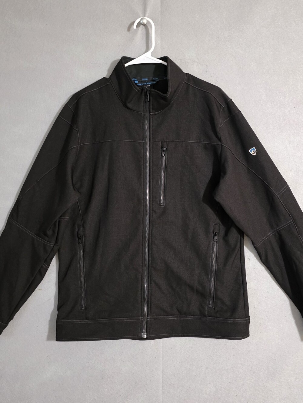 NWOT Kuhl Mens Gotham Impakt Softshell Jacket Grid Fleece Interior 1019 Size L - Picture 1 of 12